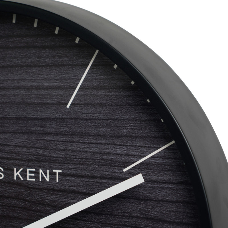 Metal Wall Clock, Black