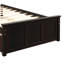 Lit plateforme avec lit gigogne simple, cadre de taille simple (lit)