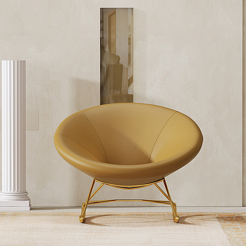 Elegant and comfortable design rocking chair, Yellow