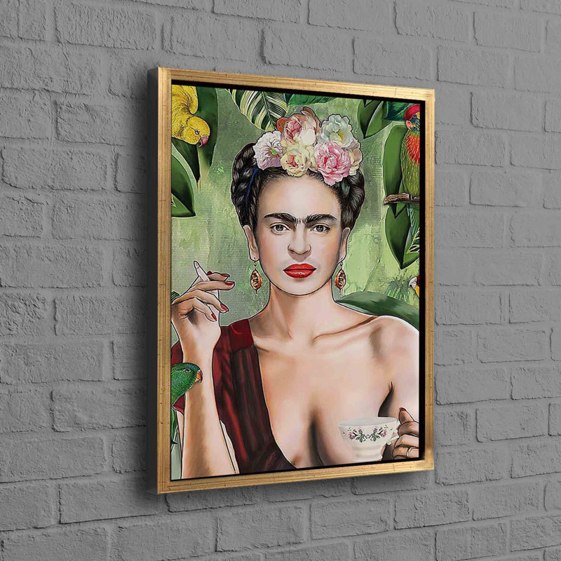 Print on Canvas, 50 cm H x 70 cm W, Gold Floater Framed