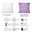 Coussin décoratif translucide rose et bleu - Nuage imprimé moderne-2078349853