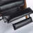 Black Wood Arm Push Back Recliner Chair-1630771102