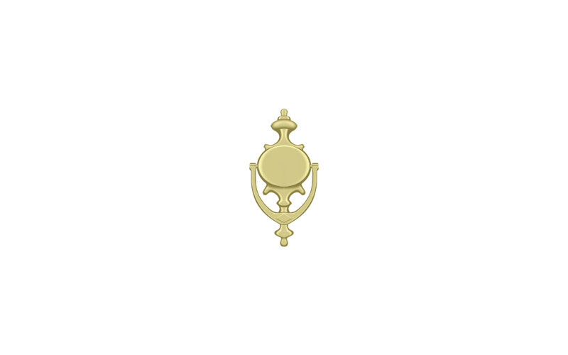 Door Knocker, Polished Brass