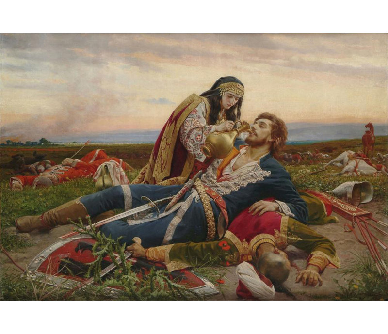 "Ile de la Turquie" par Uroº Predic - Art mural sur toile tendue avec châssis, H 24 po x l 17 po
