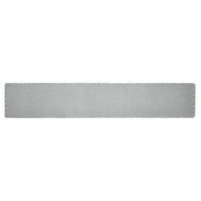 Burlap Dove Gray Runner Fringed