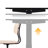 55" W x 24" D Desk
