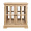 Vitrine lumineuse à DEL, vitrine antique avec tablettes réglables, vitrine de qualité rétro avec portes en treillis, bibliothèque élégante et armoire de rangement-801176730