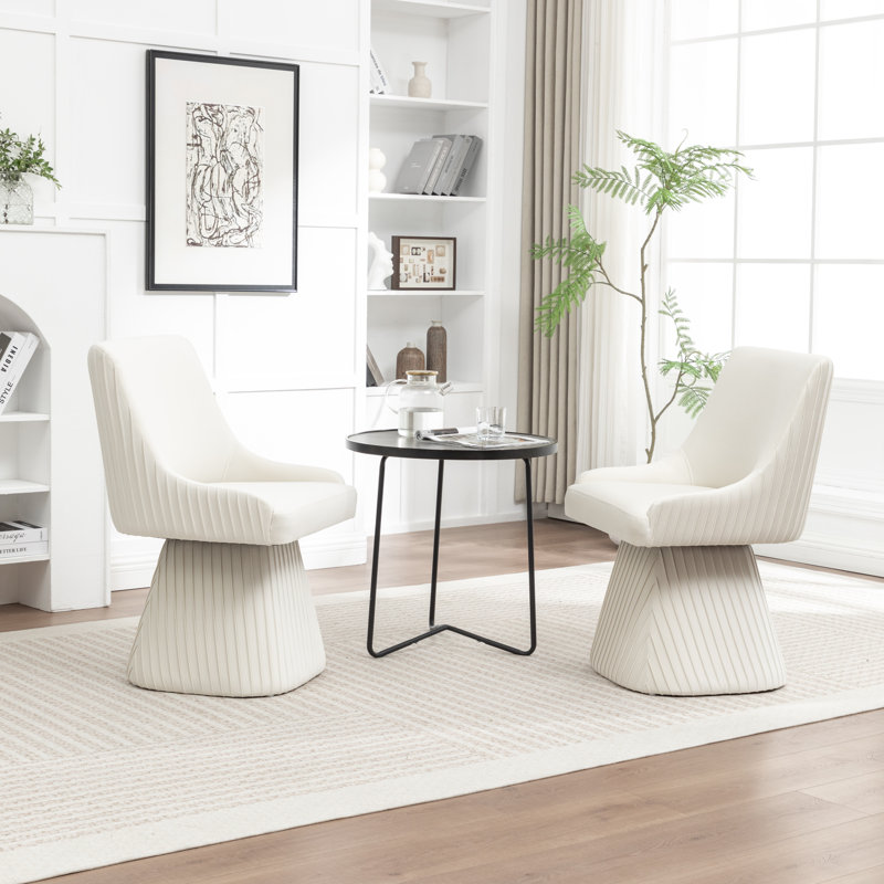 Chaise de salle à manger Euclid, Beige