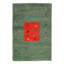 Green Hand Knotted Gabbeh Rug 4'X 6'