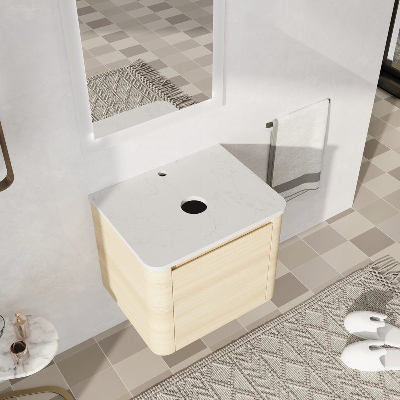 Base de meuble-lavabo simple 24 po, Beige