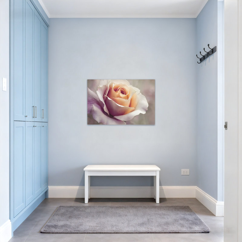 Plantes et fleurs pétales de rose doux dégradé de couleur délicate, H 12 po x l 18 po