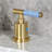 Kingston Brass Synchronous Two-Handle 3-Hole Deck Mount Widespread Bathroom Faucet with Brass Pop-Up Drain-101073263