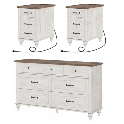 Ensemble de chambre à coucher de 3 pièces Scarlett