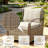 8-Piece Outdoor Conversation Set, PE Wicker Outdoor Modular Sectional Sofa for Backyard, Poolside, Garden, Patio-150092882