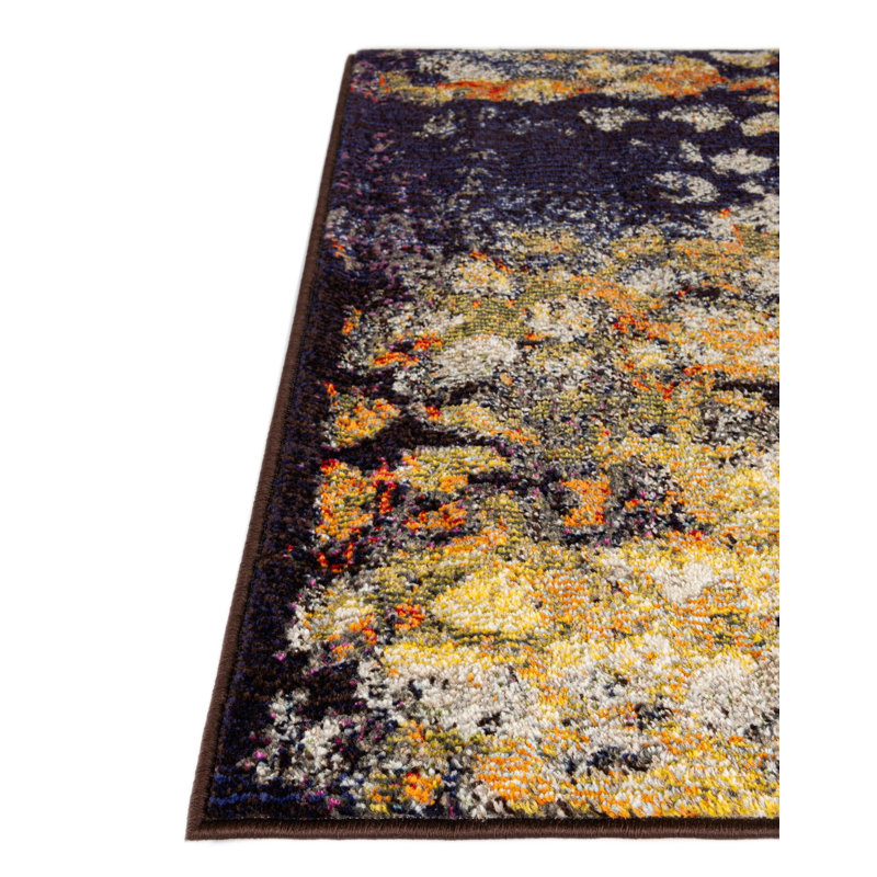 Dimonetta Washable Abstract Indoor Rug, Runner 2' x 6'9"