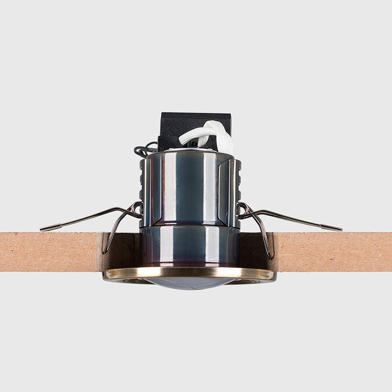 Batts 8cm Recessed Lighting Kit, Antique Brass, No Bulb