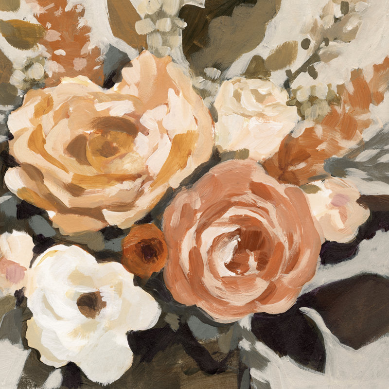 Autumnal Arrangement II by Victoria Barnes - Wrapped Canvas Painting, 30cm H x 30cm W