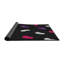 Tapis noir tissé à la machine-1893458339
