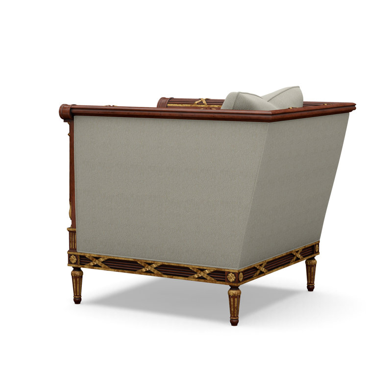 Fauteuil d'appoint The Regent's visit, Mélange de polyester bleu