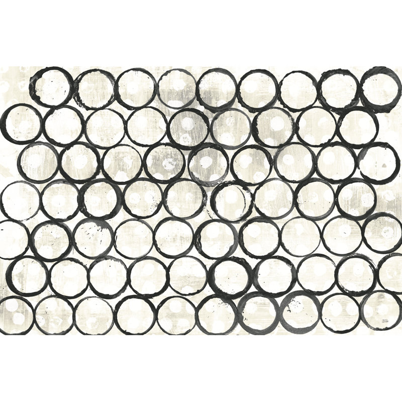 Eclipse I Neutral by Melissa Averinos - Wrapped Canvas Painting, 30cm H x 46cm W