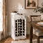 28-Bottle Modular Freestanding Wine Rack Buffet Cabinet-130477382
