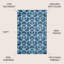 Tapis bleu marine / blanc Mashawna Blocks-112993376