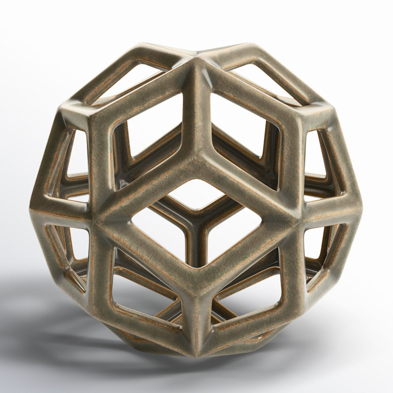 Cillian Ceramic Sculpture, Tan