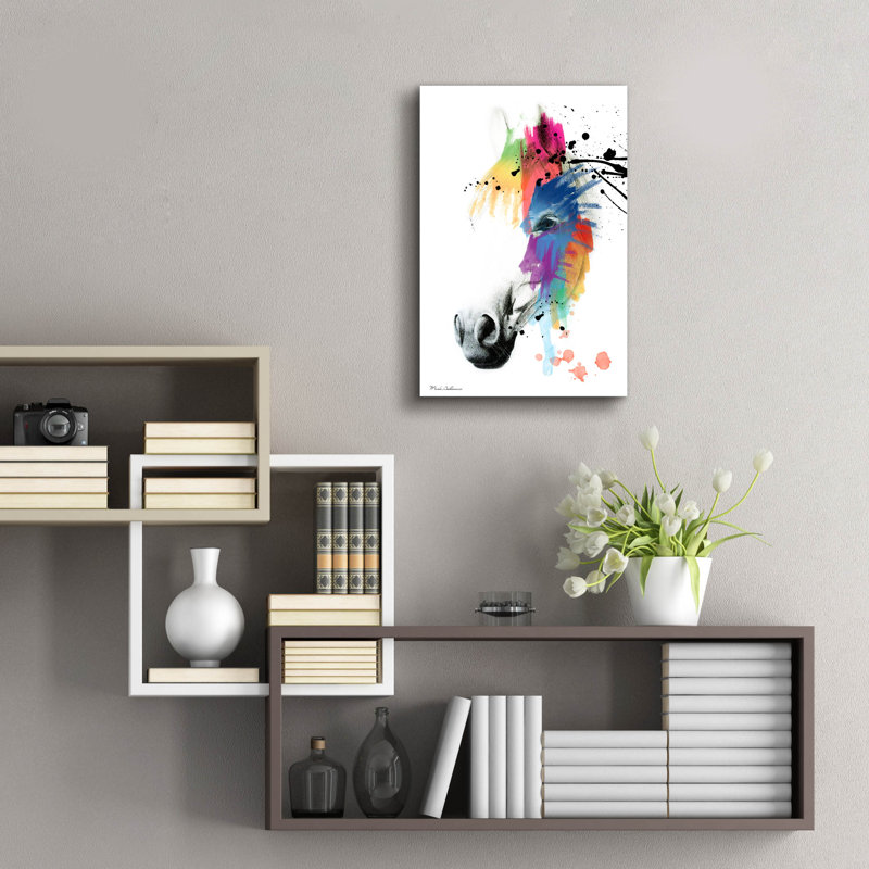 «Horse Portrait» par Mark Ashkenazi, H 24 po x l 16 po x P 0,2 po
