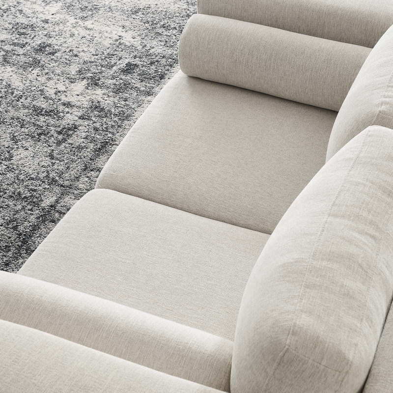 Modway Visible Sofas, Ivory 100% Polyester