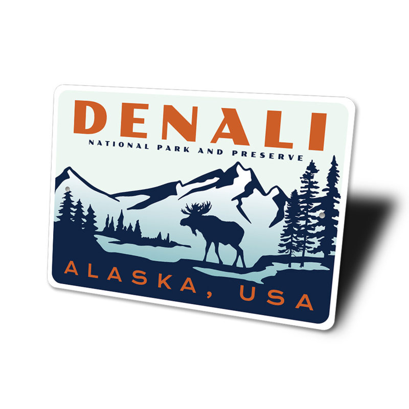 Plaque Denali, H 12 po x l 18 po x P 0,06 po