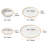 32 PCS Dinnerware Set Ceramic Plates and Bowls Sets Service for 8 White