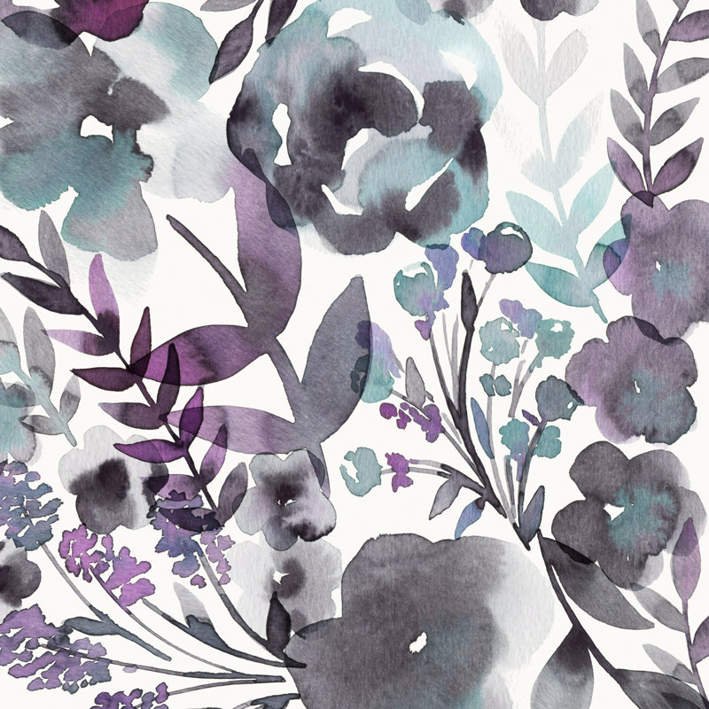 Jardin de prunes en fleurs III, H 30 po x l 30 po x P 1,25 po