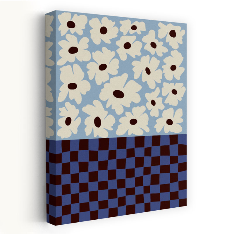 Art contemporain Art floral contemporain, H 24 po x l 16 po