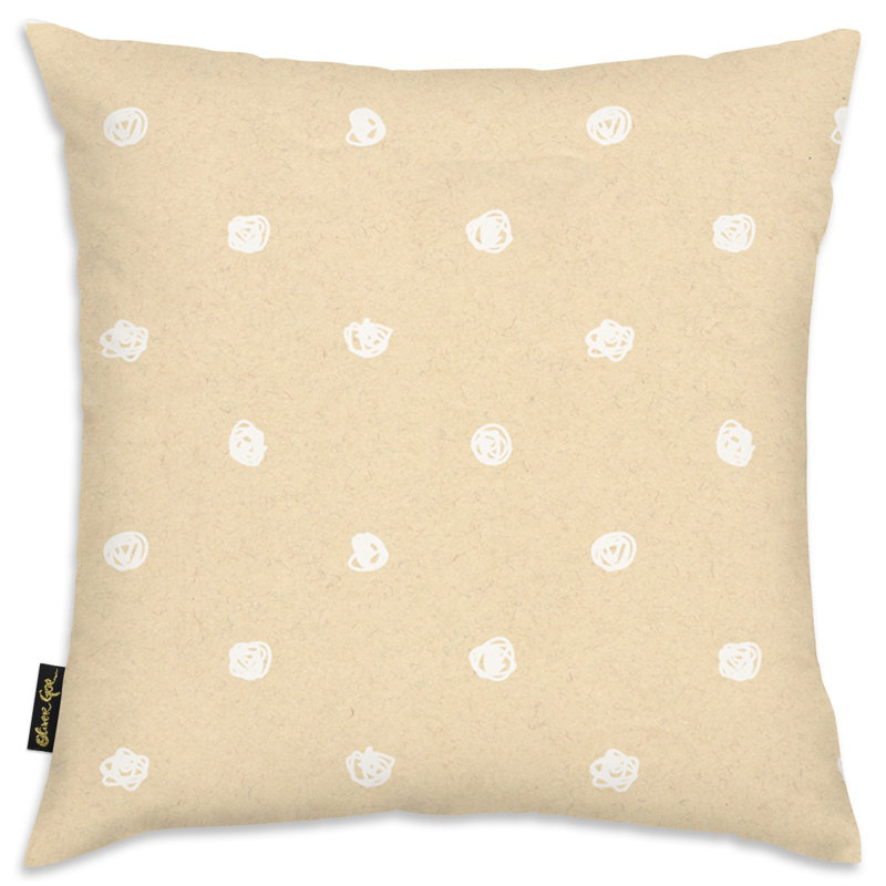  White Dot Pattern Throw Pillow