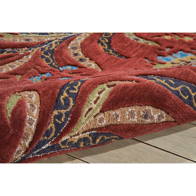 Beene Solid Colour Hand Woven Area Rug, Rectangle 114 x 175cm