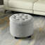 2 Piece Tufted Round Storage Footstool Ottoman Set-1914625863