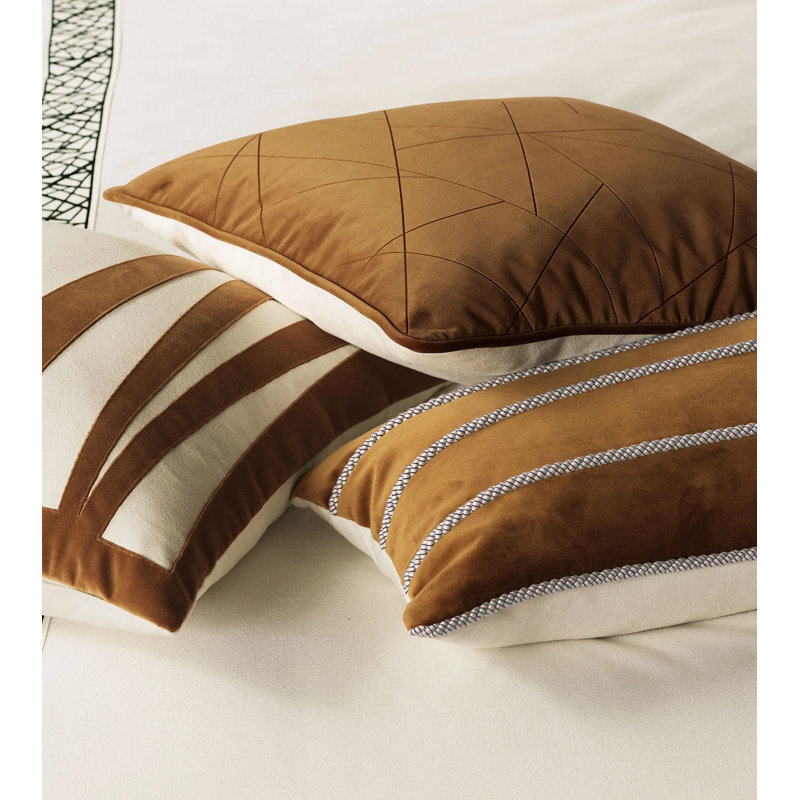 Medara Square Pillow Cover & Insert, Faux Down