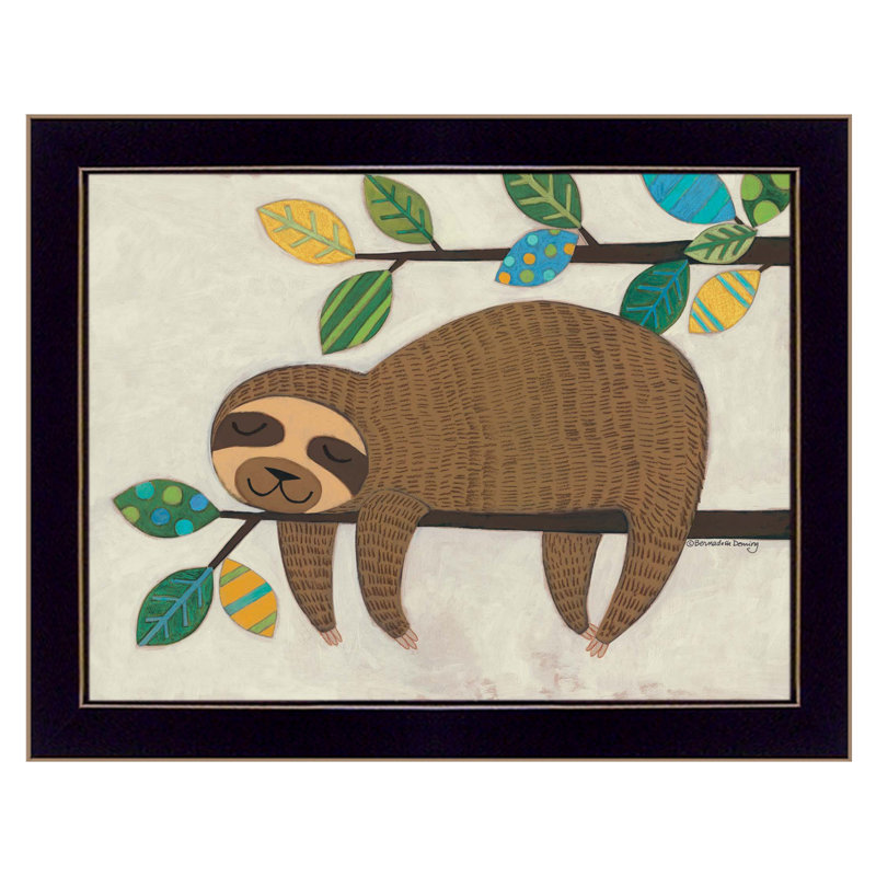 Art encadré suspendu sloth ii Katahdin, Cadre noir