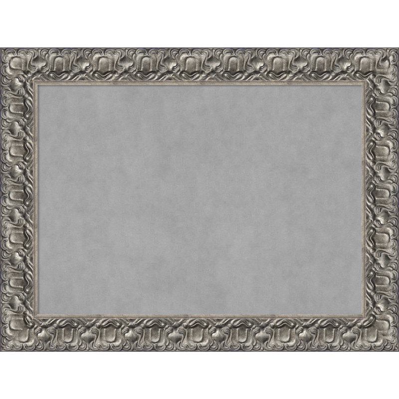 Tableau magnétique encadré argenté Luxor, H 26 po x l 34 po
