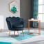 Fauteuil demi-tonneau en velours de 82,55 cm de large-1250672076