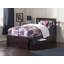 Lit plateforme en bois massif Huntsville avec pied de lit et tiroirs de rangement assortis-634937600-634937601