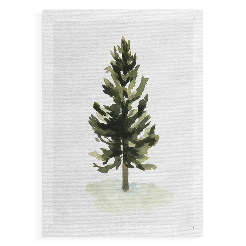 Aquarelle pin I - impression sur toile seulement - non encadrée