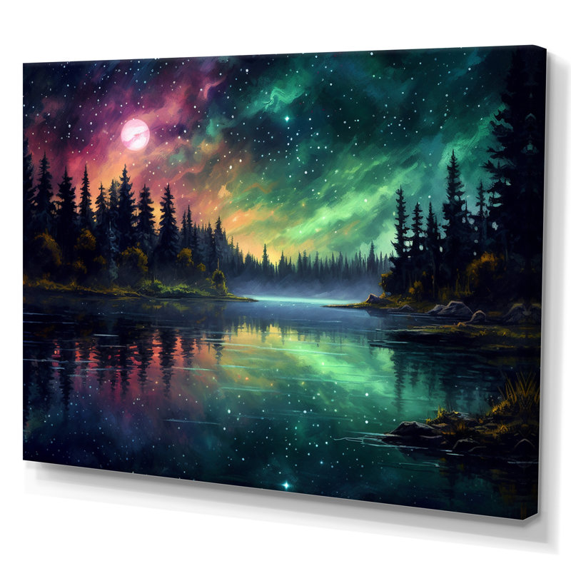 Idyllic Landscape II, reproduction d'art sur toile, H 12 po x l 20 po x P 1 po, Toile tendue