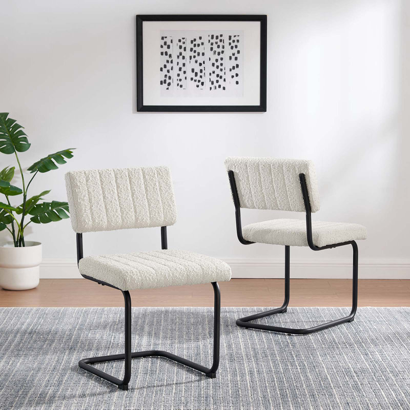 Chaises d'appoint Parity Boucle - par Modway, Ivoire