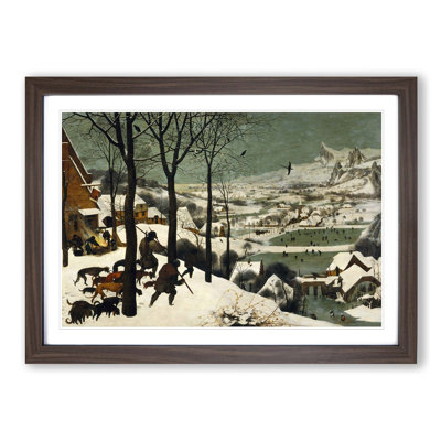 Hunters in the Snow - Framed Print