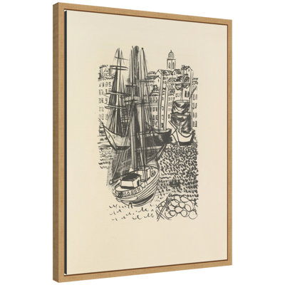 Le poete assassine Pl 17 Raoul Dufy by Nostalgia Prints Framed Canvas Wall Art Print