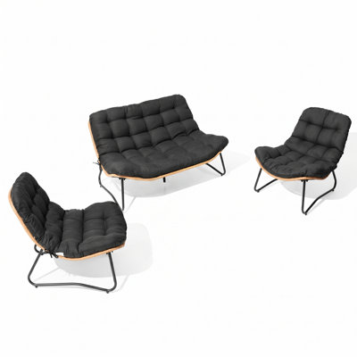 4-person Patio Conversation Sets With Cushions