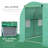 Outsunny 15' X 7' X 6.5' Walk-In Tunnel Hoop Greenhouse-121362708