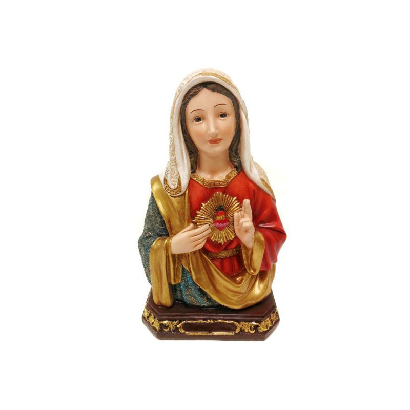 Coeur immaculées de mary Dorney, H 9 po x l 5 po x P 3 po