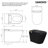 Sanoxis ADA Smart Toilet With Auto Open/close Lid, MAP 1000 Tankless Bidet Wash, Heated Seat, 1.28 Gpf Auto Flush, Warm Wash/dryer, Soft- Close, Deodorizer, And Remote Control